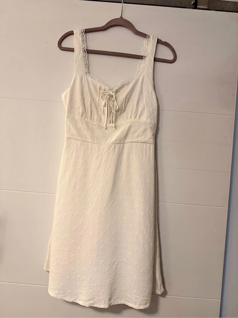 Sienna Sky Mini Dress in Ivory Size Large